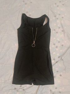 Savana Black Romper Playsuit