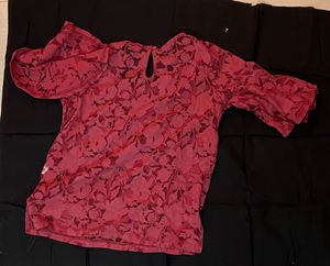 Floral Bell Sleeve Top