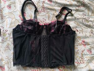 Lace Detail Bustier Top