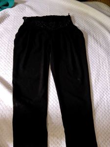 Black Embellished Pants