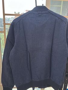 Zara Denim Bomber Jacket