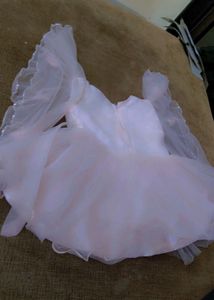 Pink Colour Frock For Baby Girl
