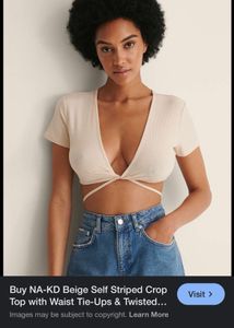 H&amp;M Tie Detail Top