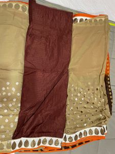 Saree With Unstitched Blouse