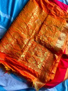 Festive Wear Double shade saree🤩