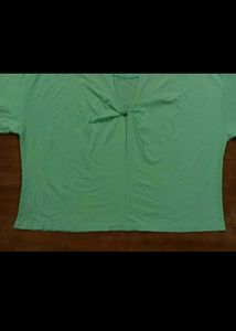 Mint Green Twist-Back Tee