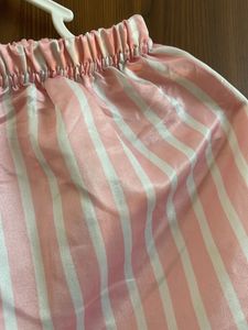 Striped Satin Sleep Shorts