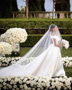 Elegant Off-Shoulder Gown
