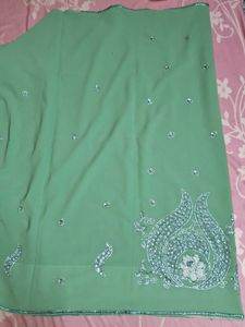 Elegant Green Saree