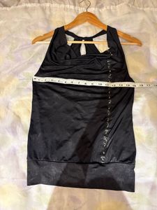 Black Sleeveless Tank Top