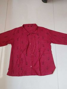 Red Printed shirt