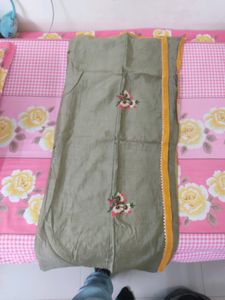 Mustard Yellow Handmade Patiala Suit