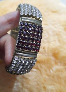 Combo of diamond Kada and earrings