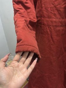 Red Longline Padded Coat