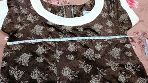 Vintage Floral Velvet Dress