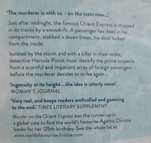 Murder On The Orient Express By Agatha Christie
