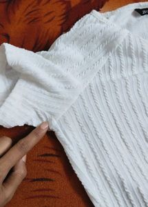 M Size Woollen Crop Top For Girls....