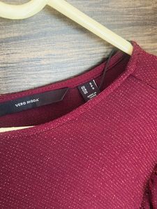 Elegant Burgundy Maxi Dress