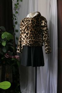 Super Soft Leopard Print Faux Fur Jacket