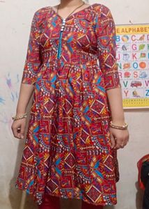Short Neck Frock Style Kurti