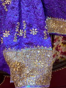 Purple Embroidered Kurta Set