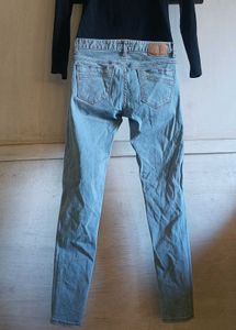 Light Wash Distressed Denim Jeans