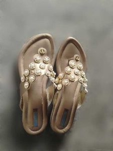Embellished Bronze Flats