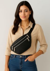 Black Crossbody Or Waist Bag