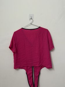 Rose Colour Tie Top