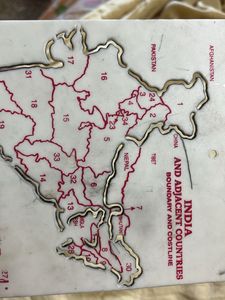 India Map stencil