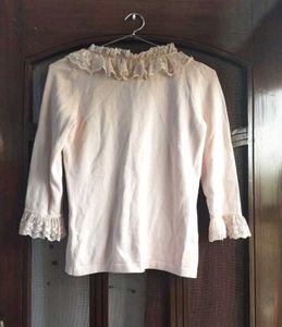 Period Drama Cotton Lace Top