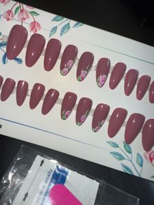 Mauve Press-On Nails