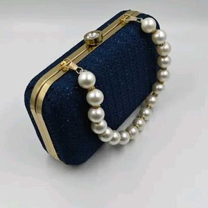 Elegant Navy Blue Clutch