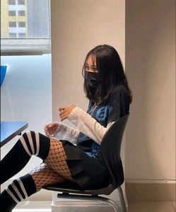 Striped Thigh High Socks