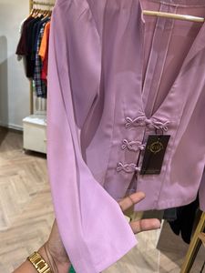 Korean Lilac Button-Up top