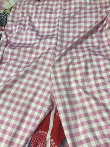 SSS Pink Gingham Flare Pants