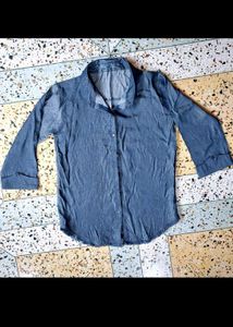 New Denim Look Shirt Korean Style
