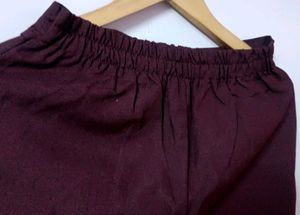 Women&#39;s Burgundy Office Pants