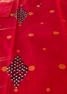 Red Colour Cotton Krta