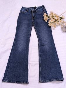 H&amp;M Blue Flared Jeans