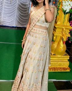 Ivory Embroidery Pretty Lehenga Set