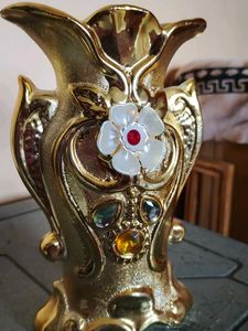 Beautiful Golden 💛 Colour Flower Vase 😍