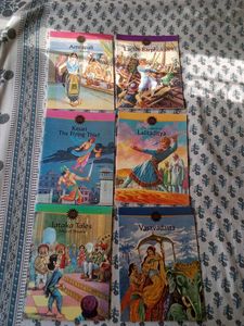 Set Of 6 Vintage Comics Amar Chitra Katha 2005