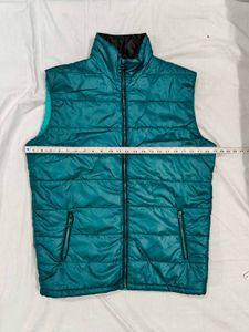 Zovi Teal Green Puffer Vest