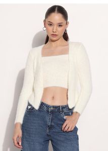 Urbanic Shrug/cardigan & Top Set - Cream