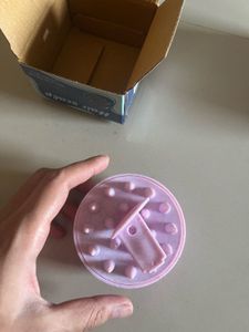 Pink colour hair scalp massager
