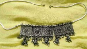 Oxidized Silver Choker