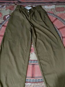 Brown Wide Leg Trouser