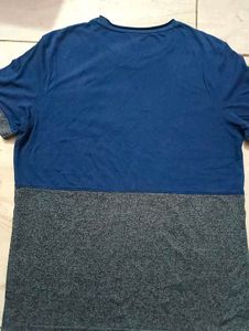 Blue Two-Tone Pocket Tee