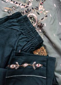 New Kurti Pant Dupatta( Sleeves Attached)